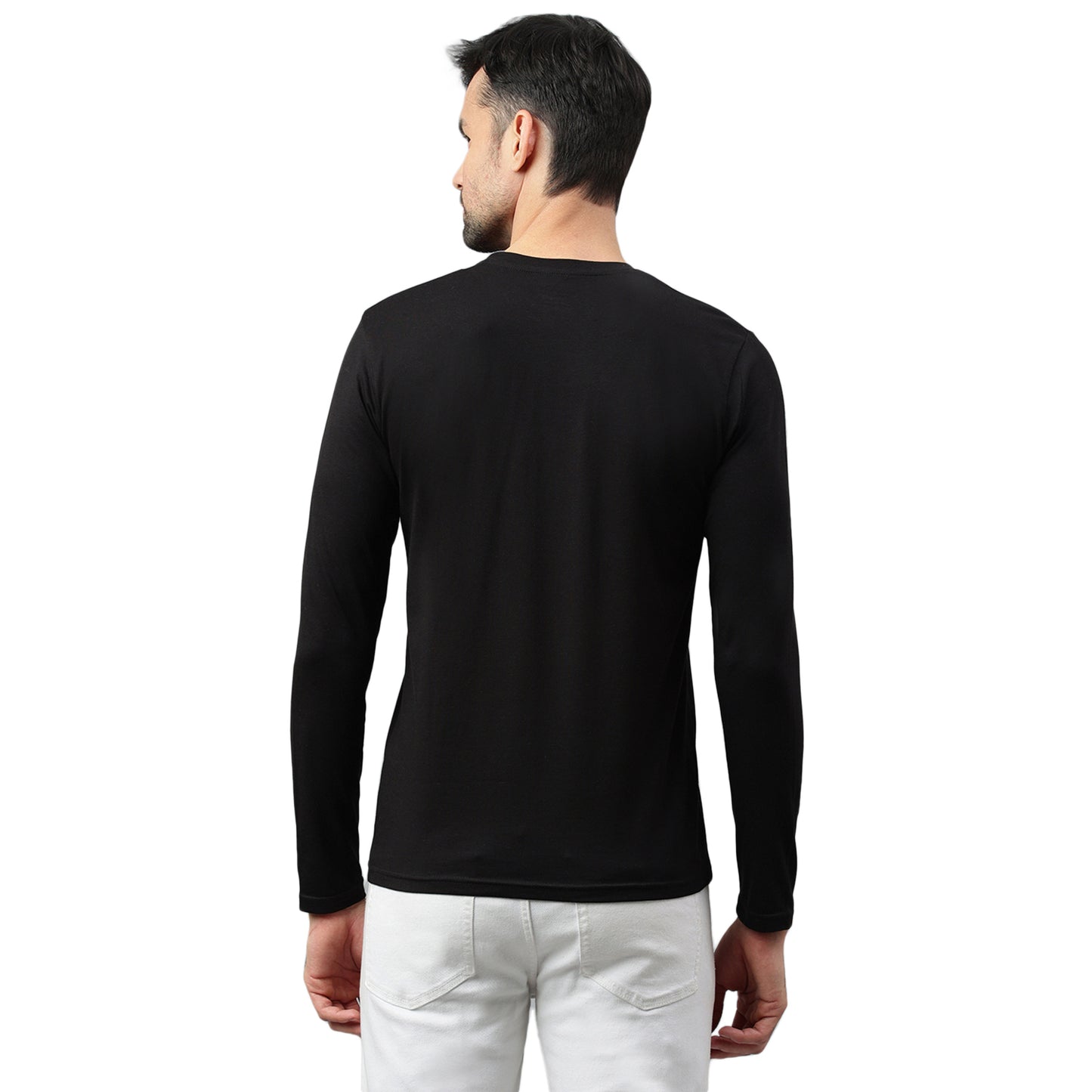 Be Simple's Supima Full Sleeves T-Shirt : Black