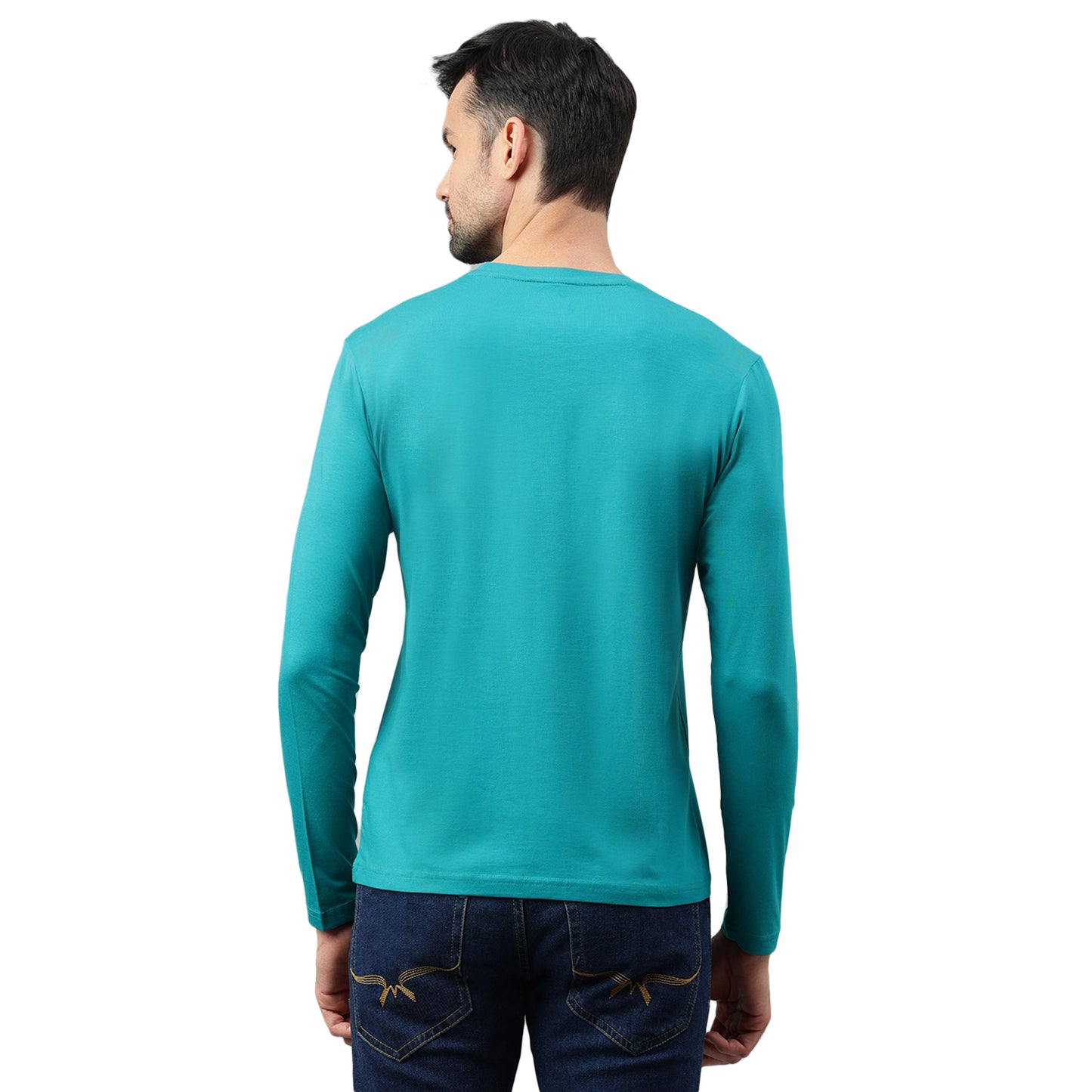 Be Simple's Supima Full Sleeves T-Shirt : Teal