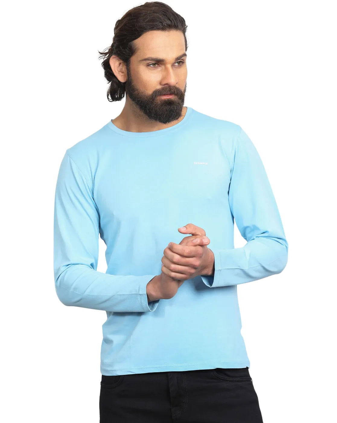 Men Cotton Full Sleeves T-shirt