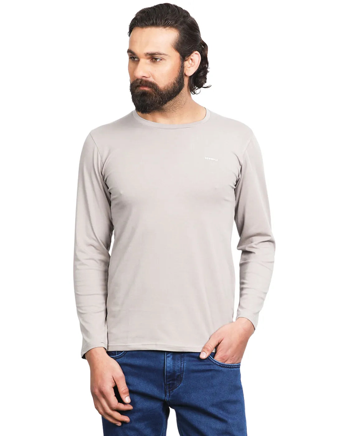 Men Cotton Full Sleeves T-shirt