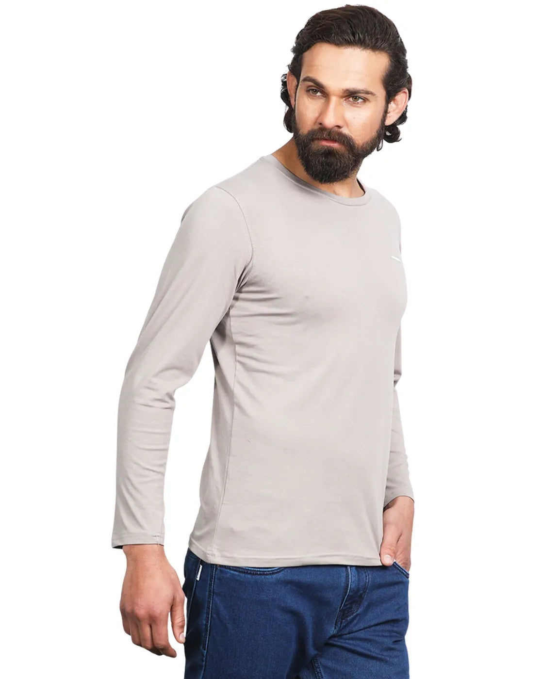 Men Cotton Full Sleeves T-shirt