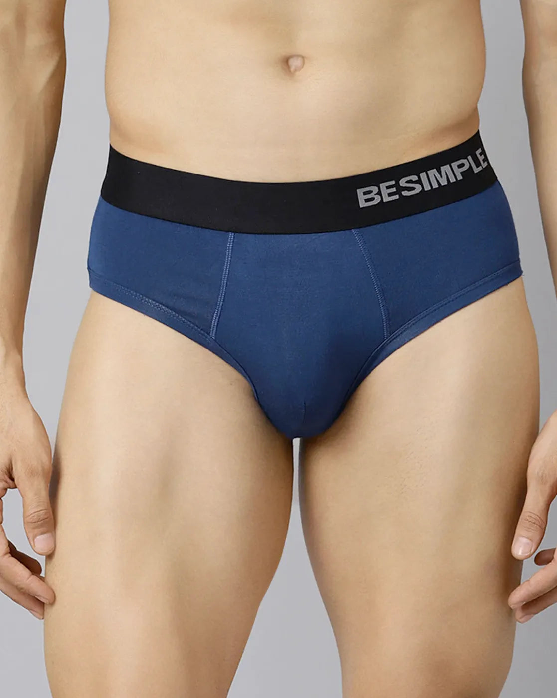 Brief in Navy Peony