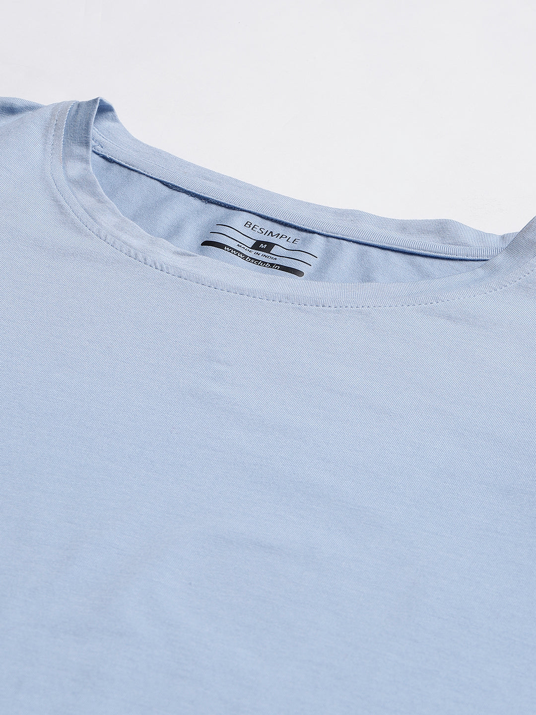 Supima Half Sleeves : Chambray Blue