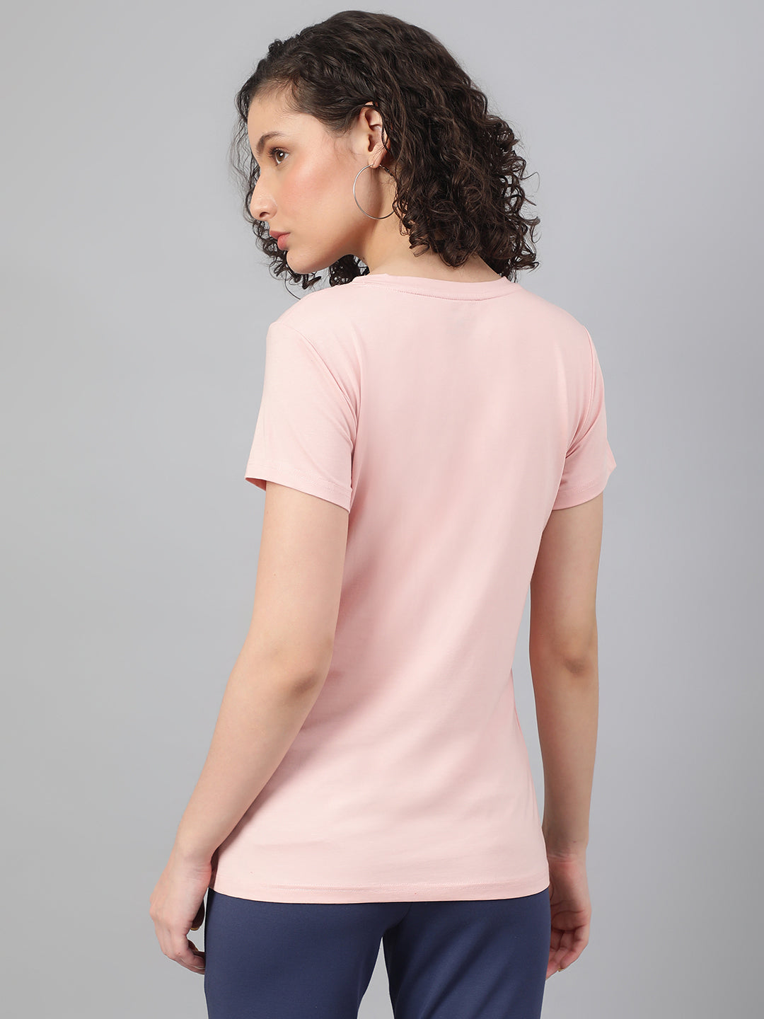 Supima Half Sleeves : Pink
