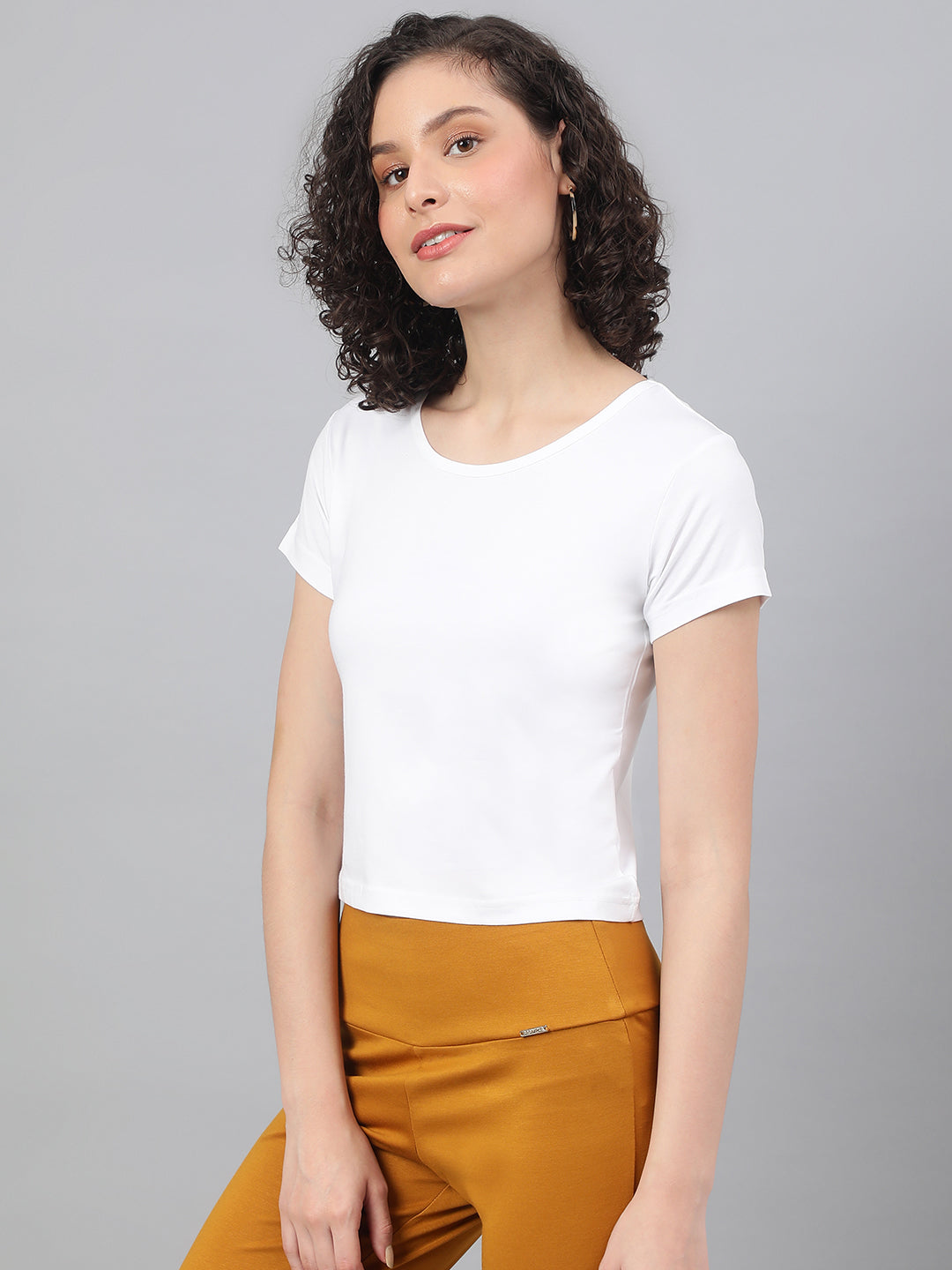 Supima Cotton White T-shirts for women - BeSimple