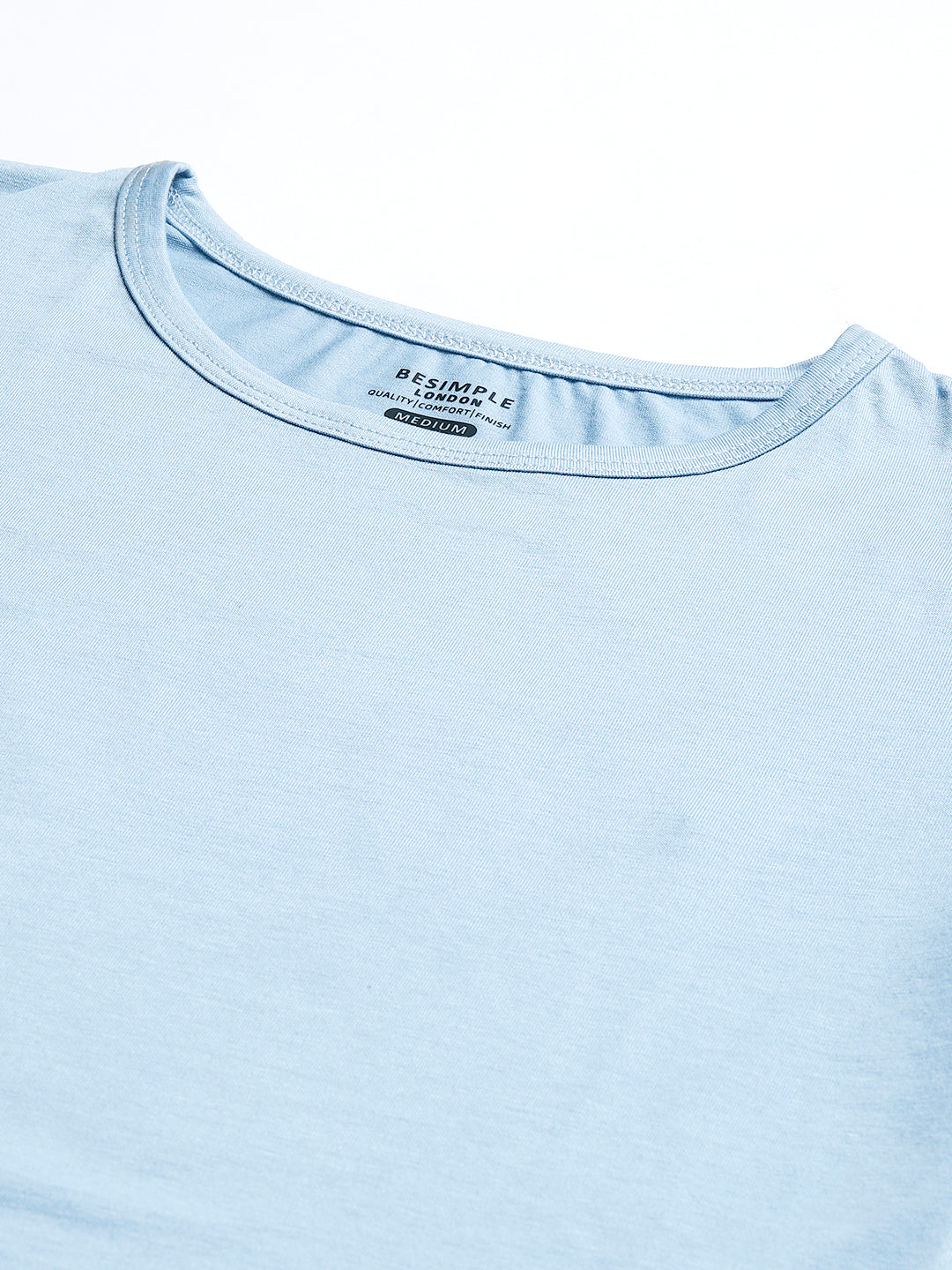 Supima Cotton Blue Color T-shirts for women - BeSimple