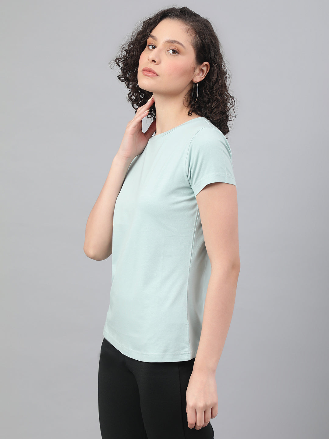 Supima Cotton Aqua T-shirts for women - BeSimple