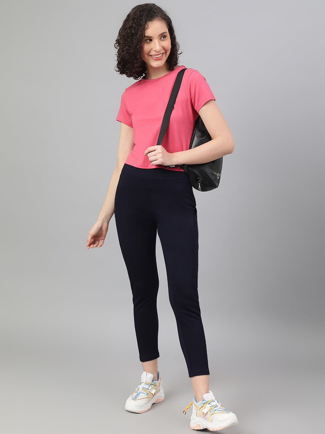 Supima Cotton Rose Color T-shirts for women - BeSimple