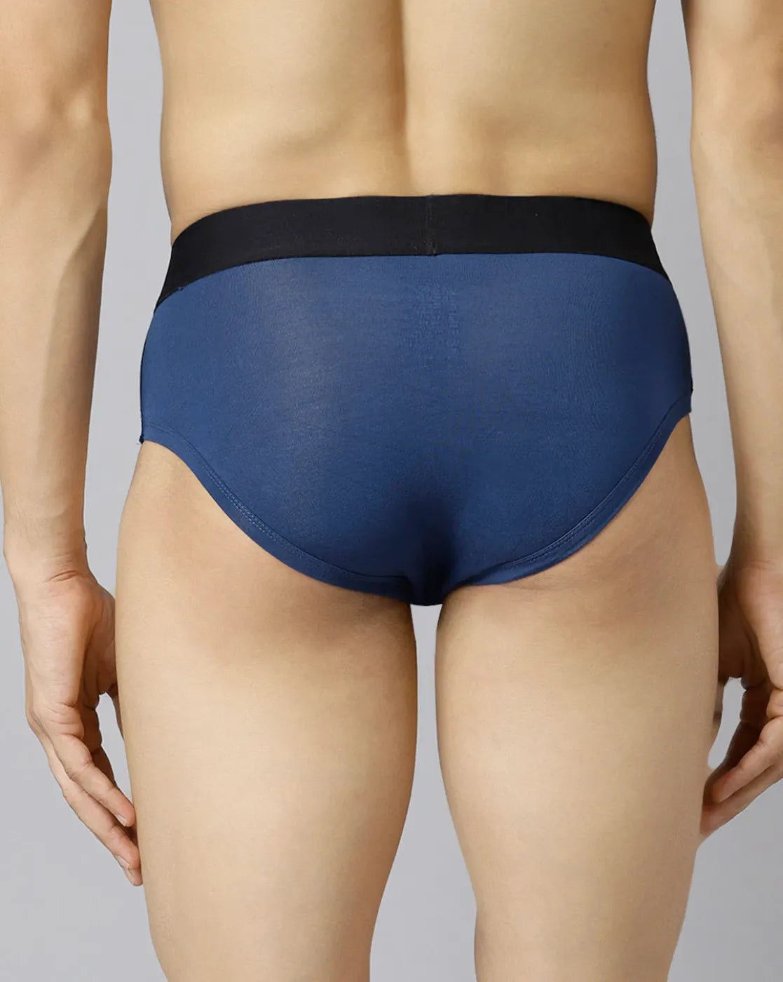 Brief in Navy Peony