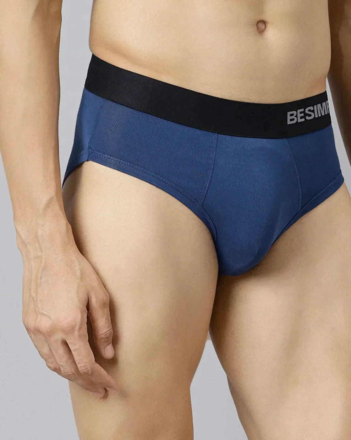 Brief in Navy Peony