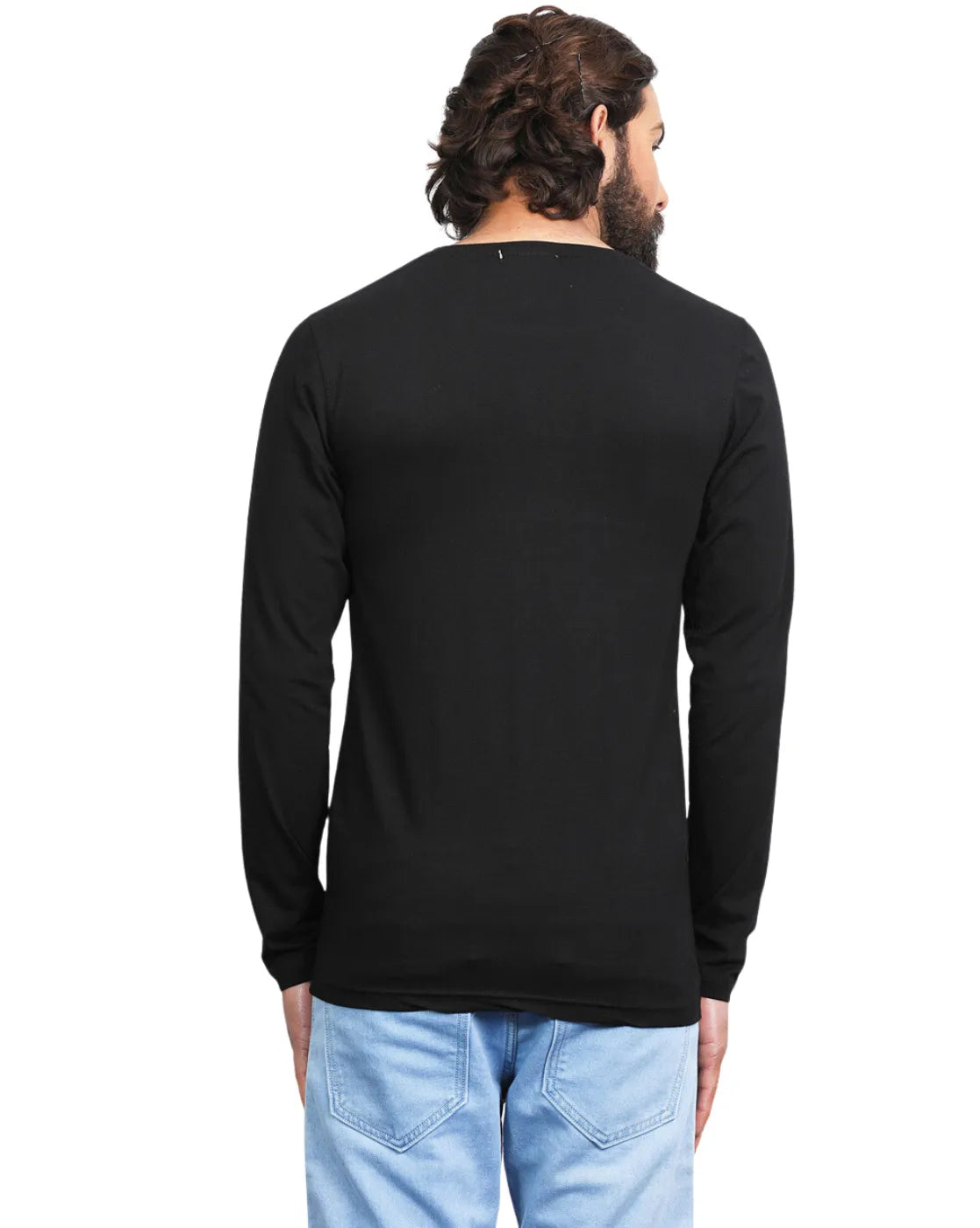 Men Cotton Full Sleeves T-shirt