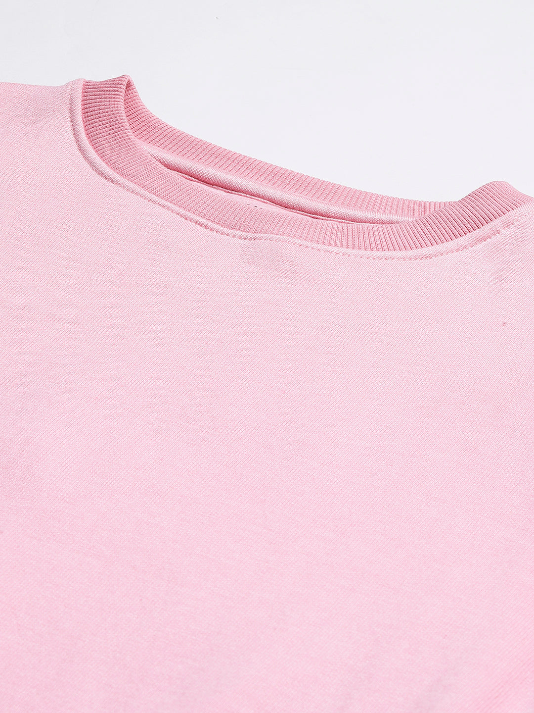 Solid Sweatshirt : Pink
