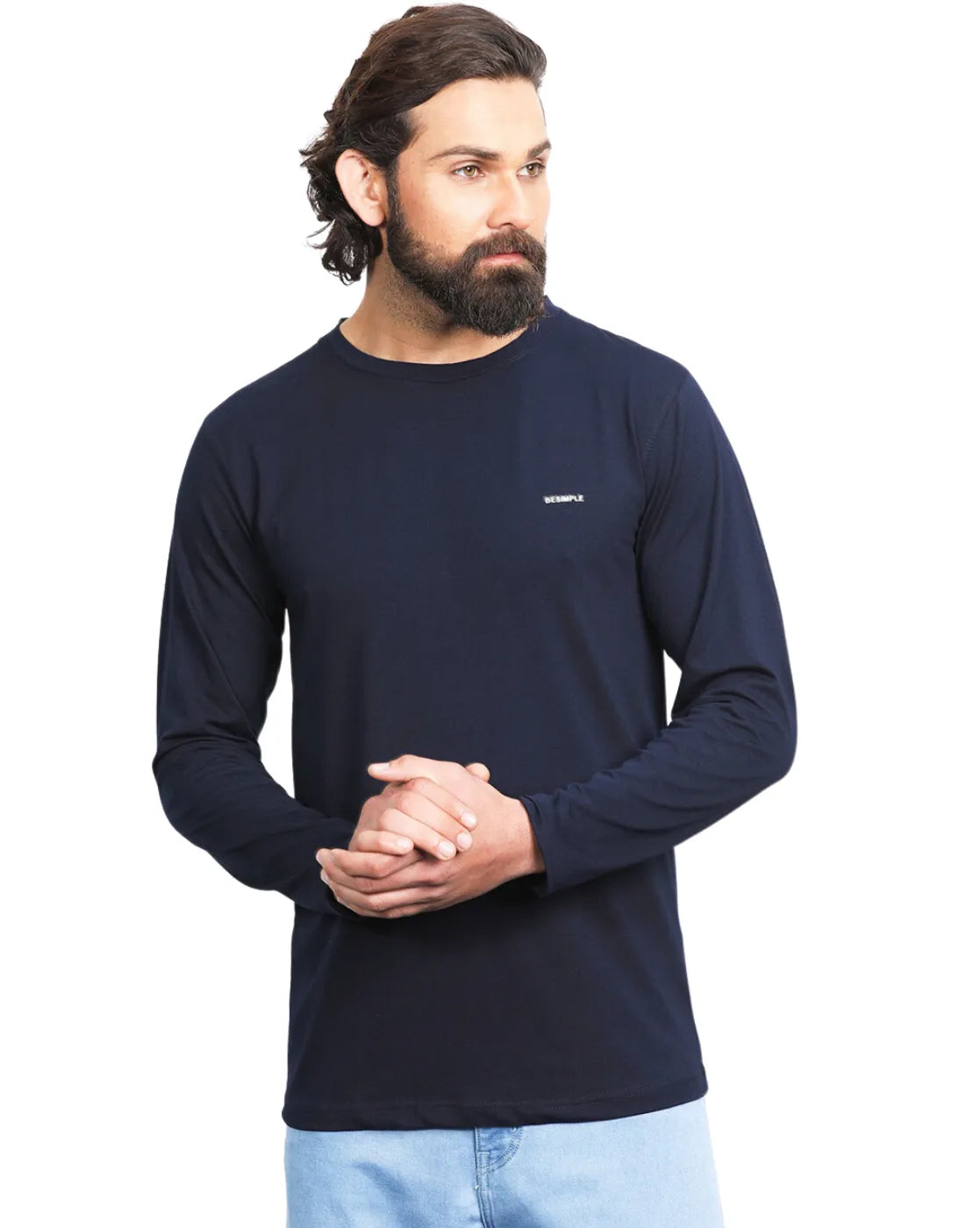 Men Cotton Full Sleeves T-shirt