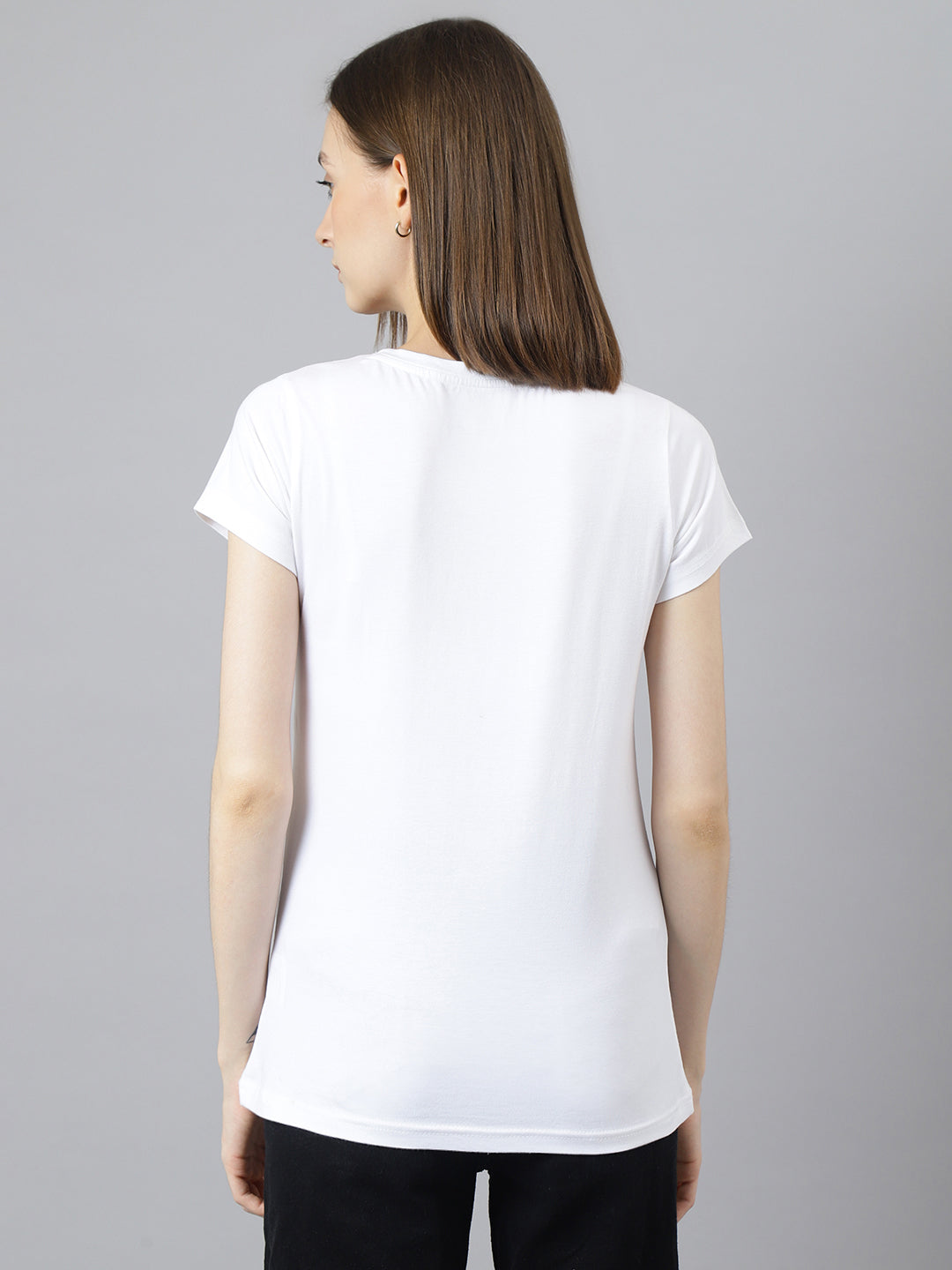 Supima Half Sleeves : White