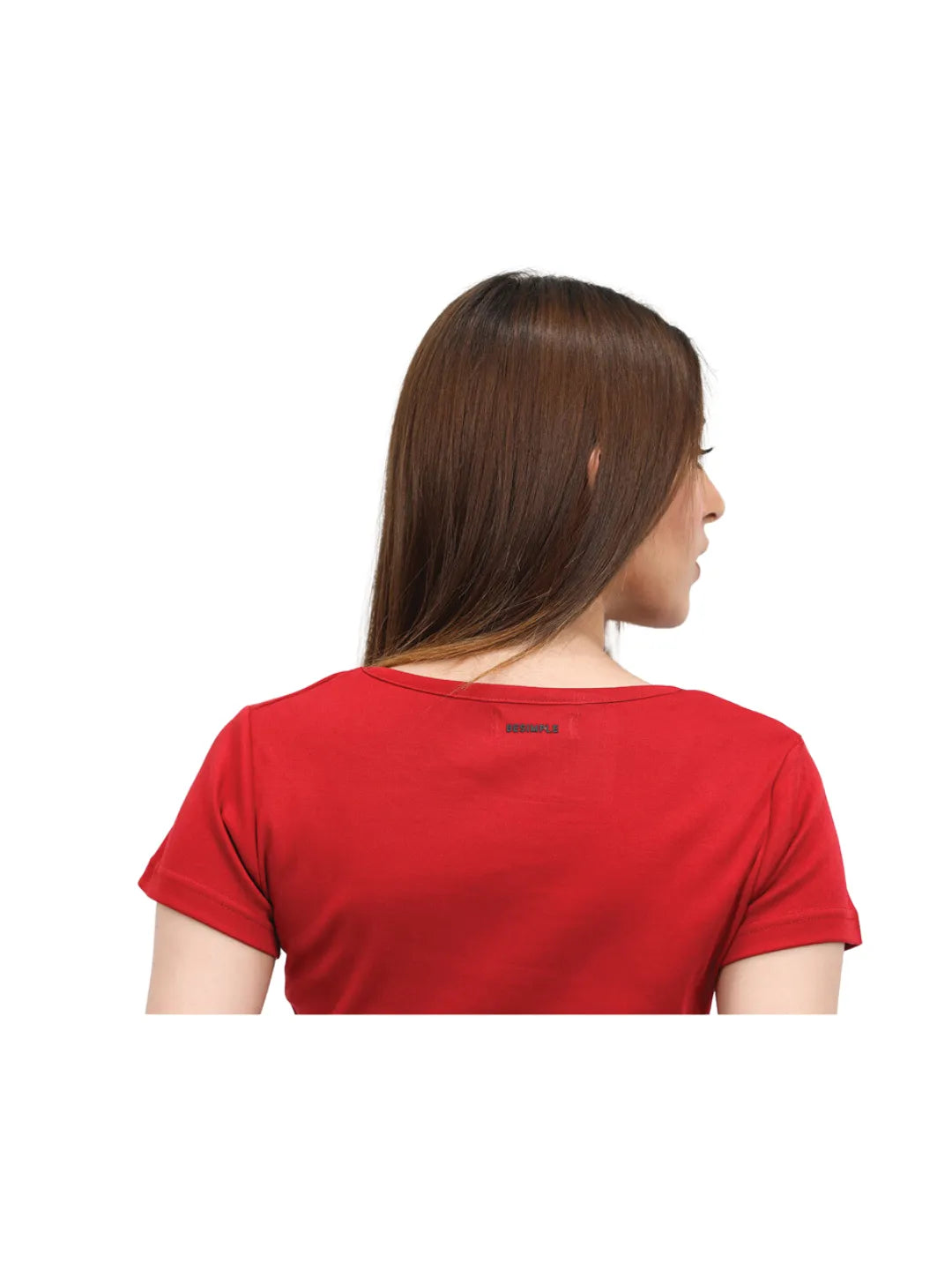 Women's Cotton Crop T-Shirt | Red T-Shirt for Women | Be Simple