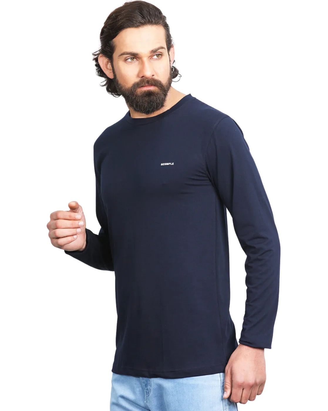 Men Cotton Full Sleeves T-shirt