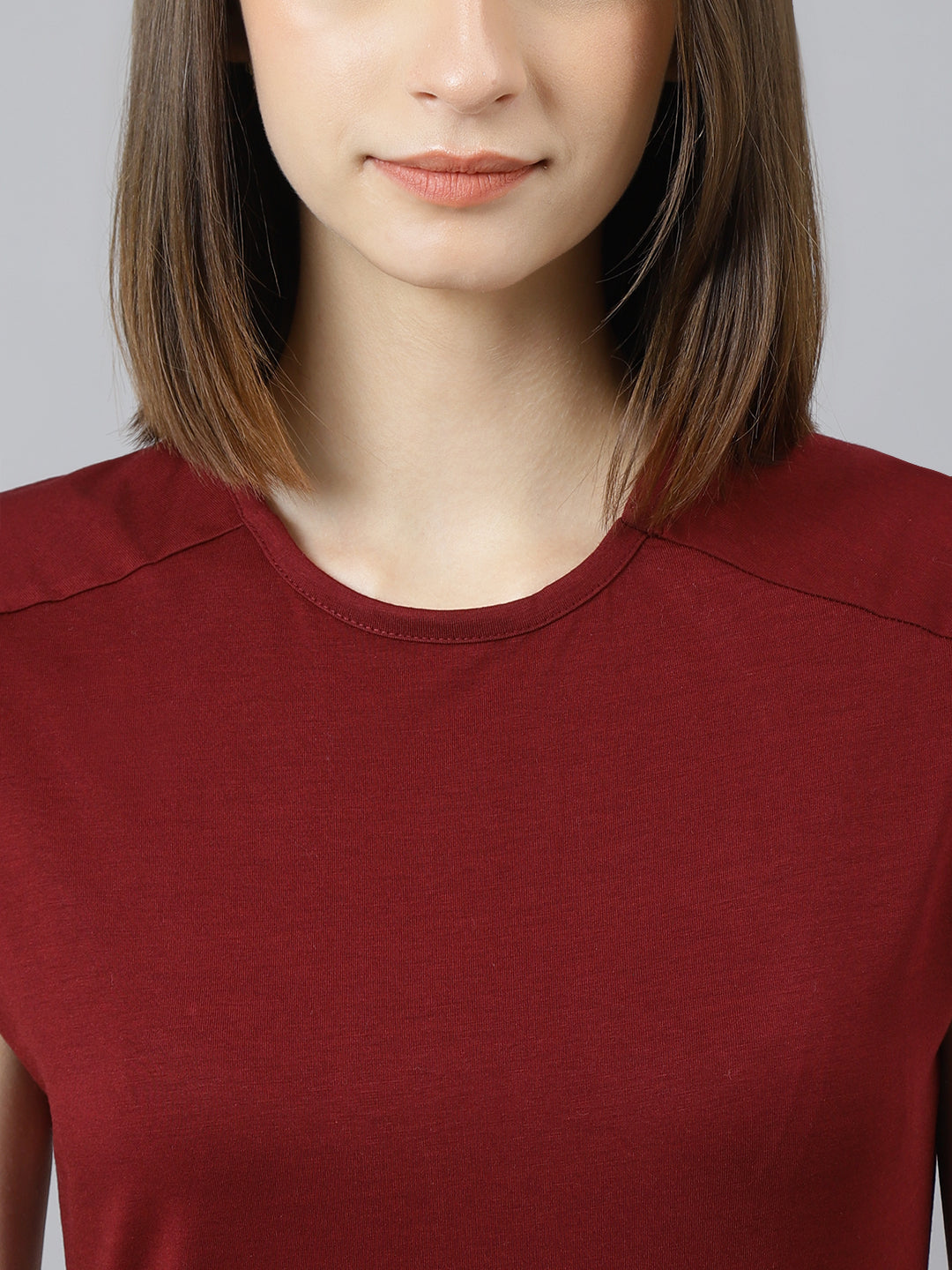 Supima Dress : Burgundy