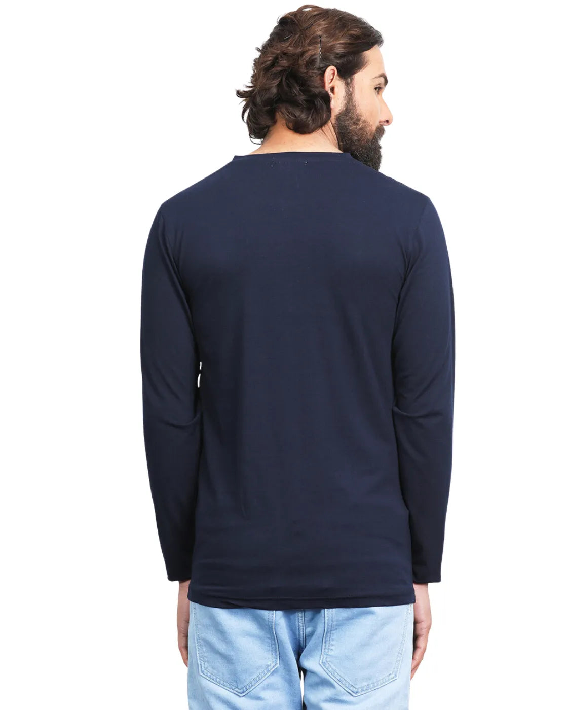 Men Cotton Full Sleeves T-shirt
