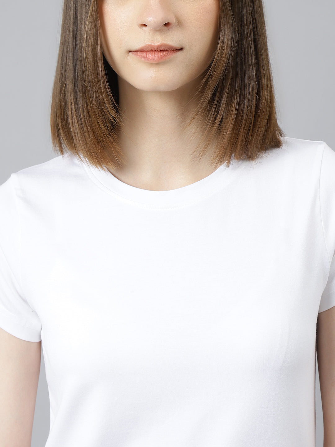 Supima Half Sleeves : White