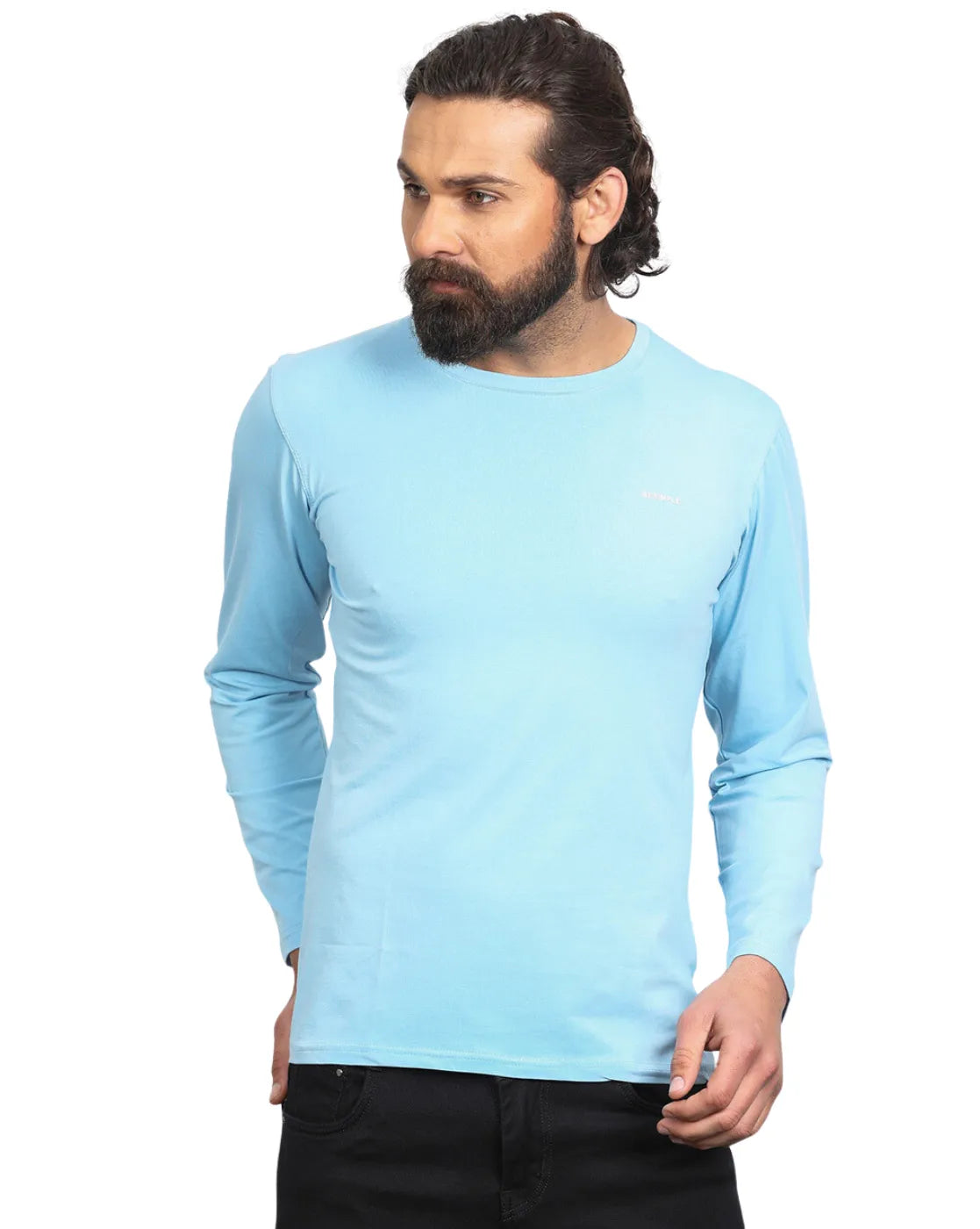Men Cotton Full Sleeves T-shirt