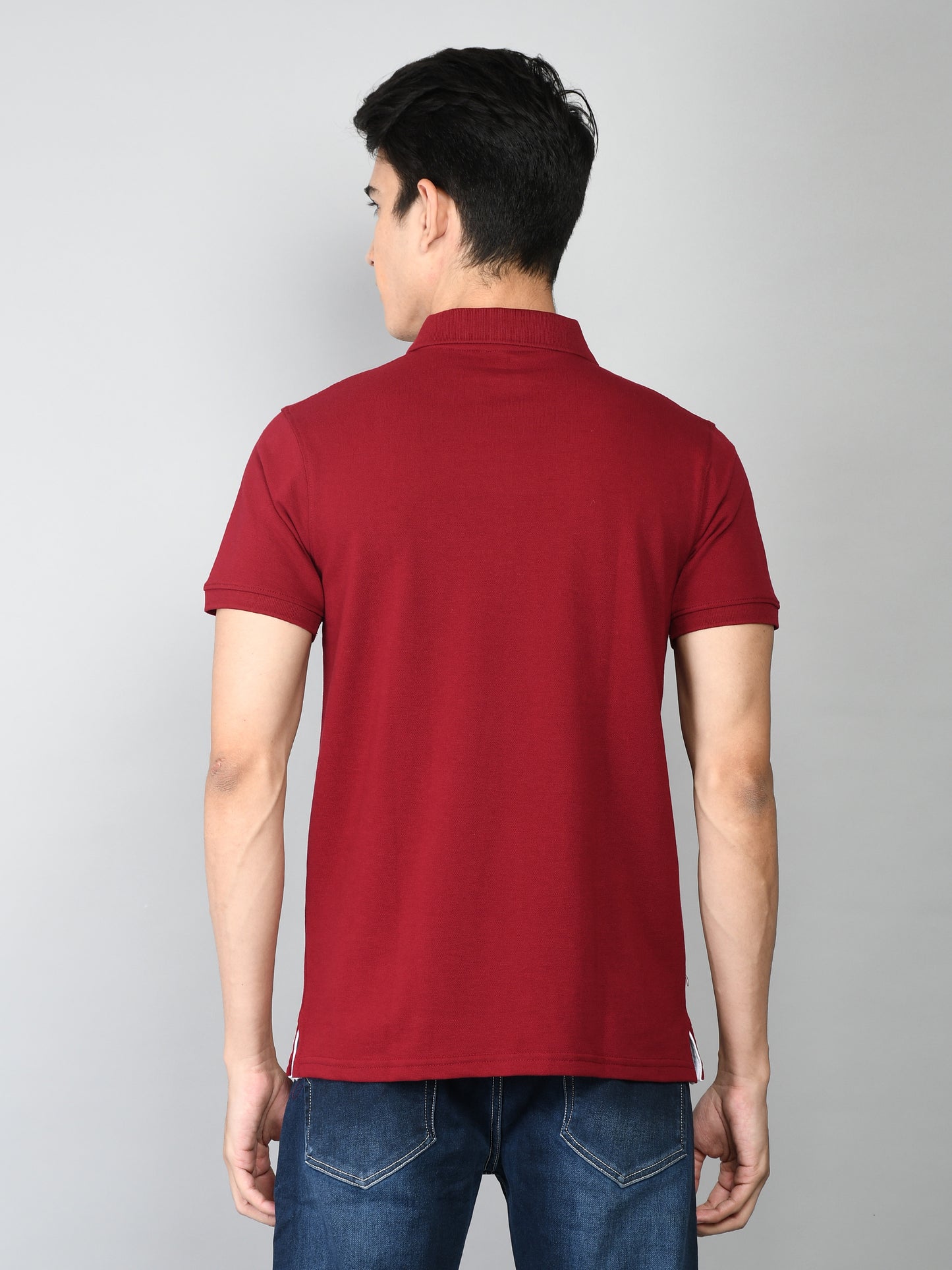 Golfer Polo T-Shirt for Men: Maroon