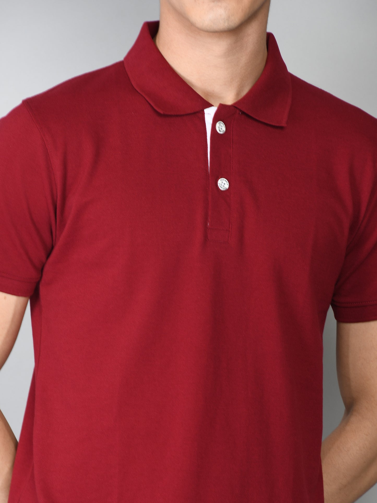 Golfer Polo T-Shirt for Men: Maroon