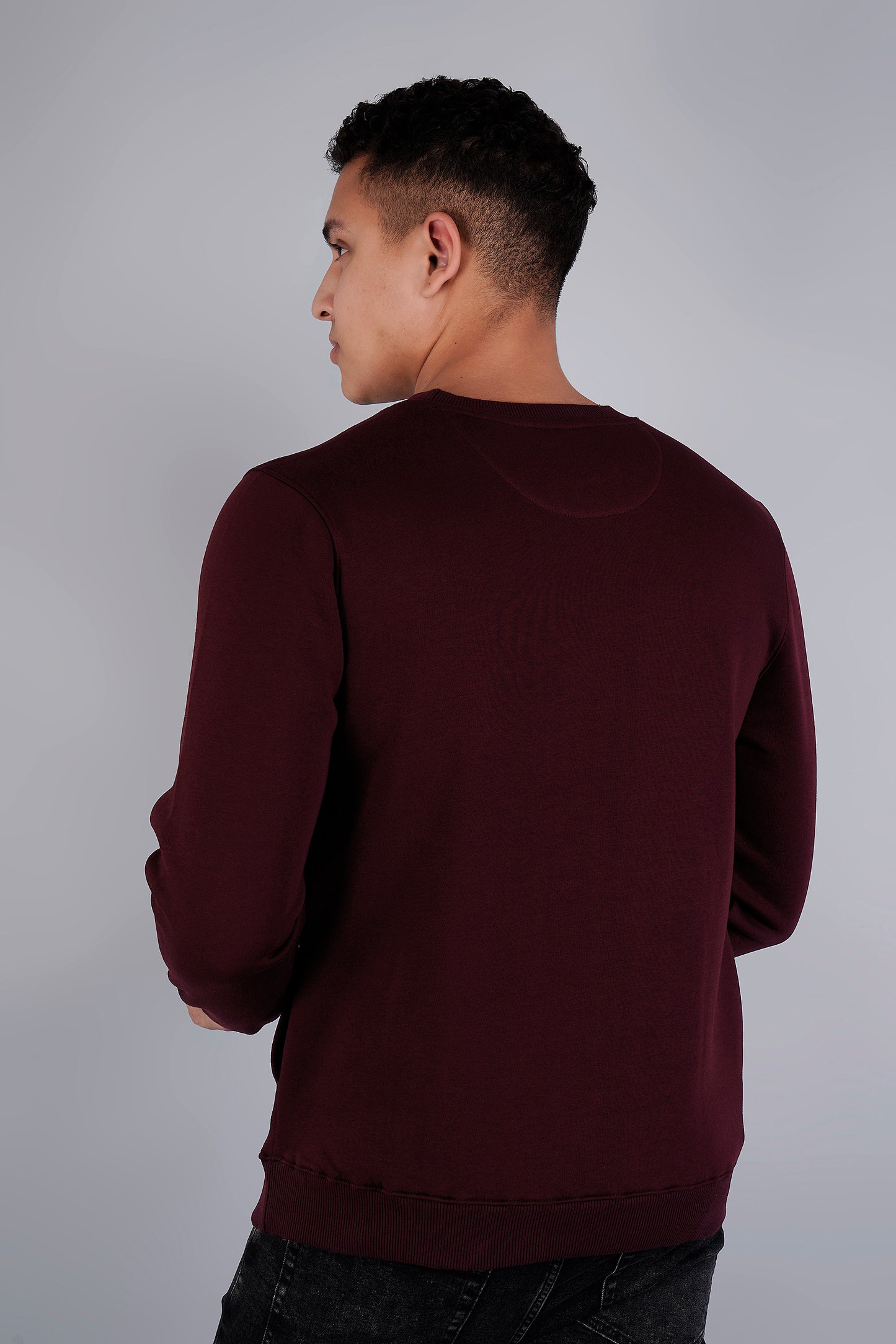 Men Solid Sweatshirts - Royal Collection