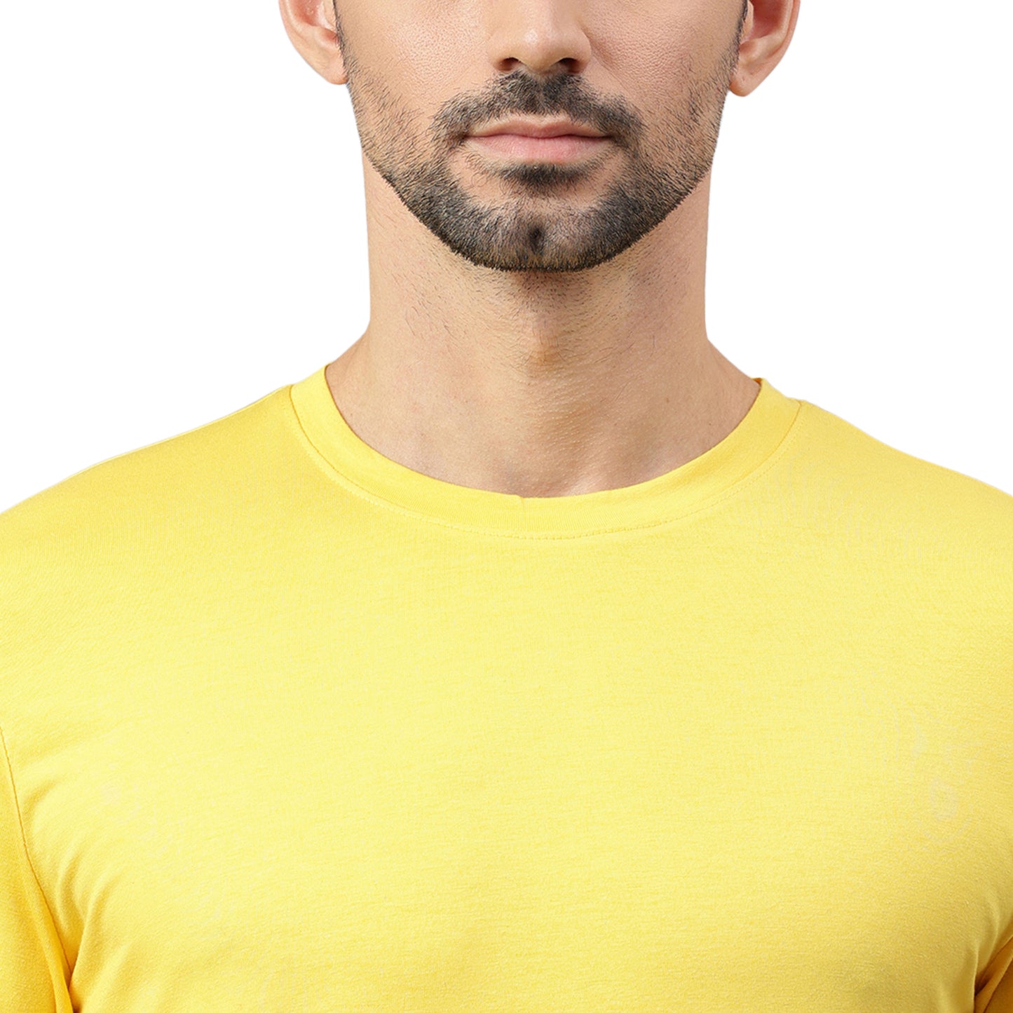 Supima Half Sleeves T-Shirt: Lemon