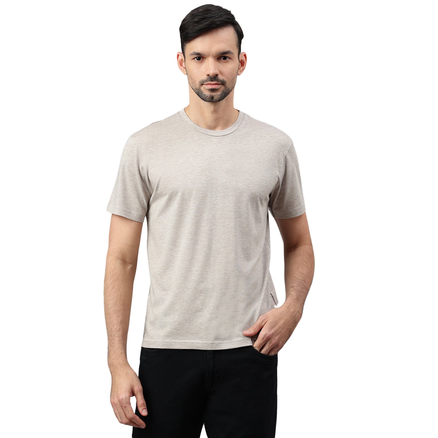 Indulge in Comfort: Supima Cotton T-Shirt (Light Brown/Khaki ...