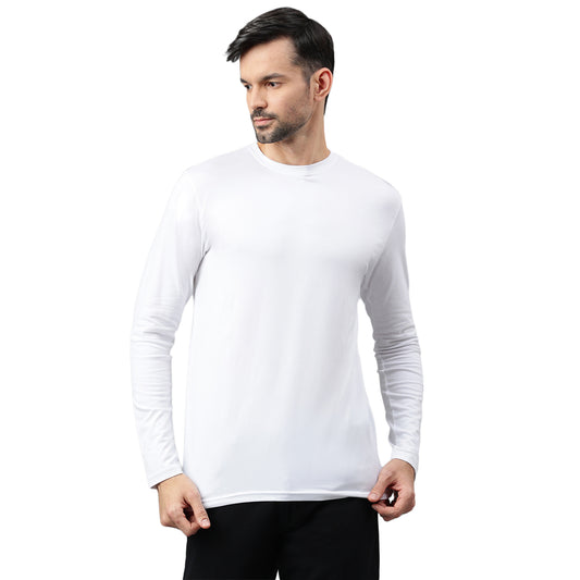 Be Simple's Supima Full Sleeves T-Shirt : White