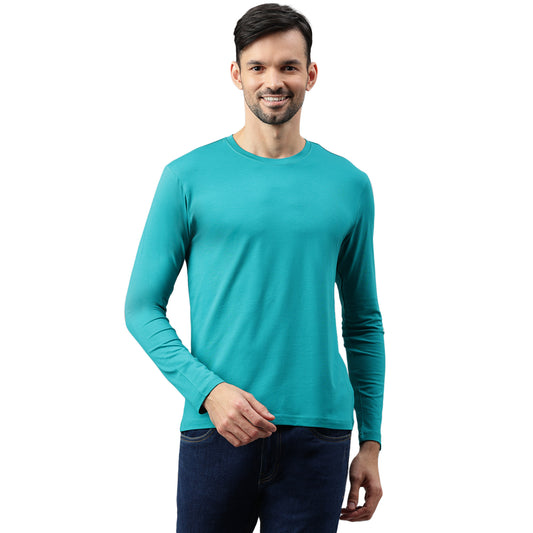 Be Simple's Supima Full Sleeves T-Shirt : Teal
