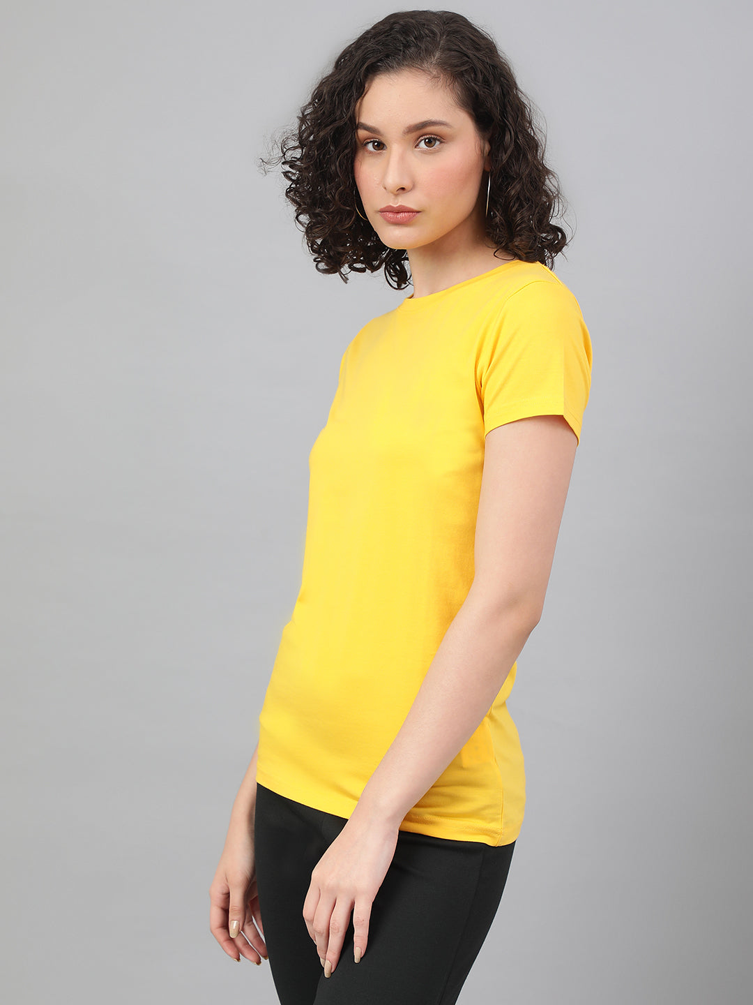 Supima Half Sleeves : Lemon