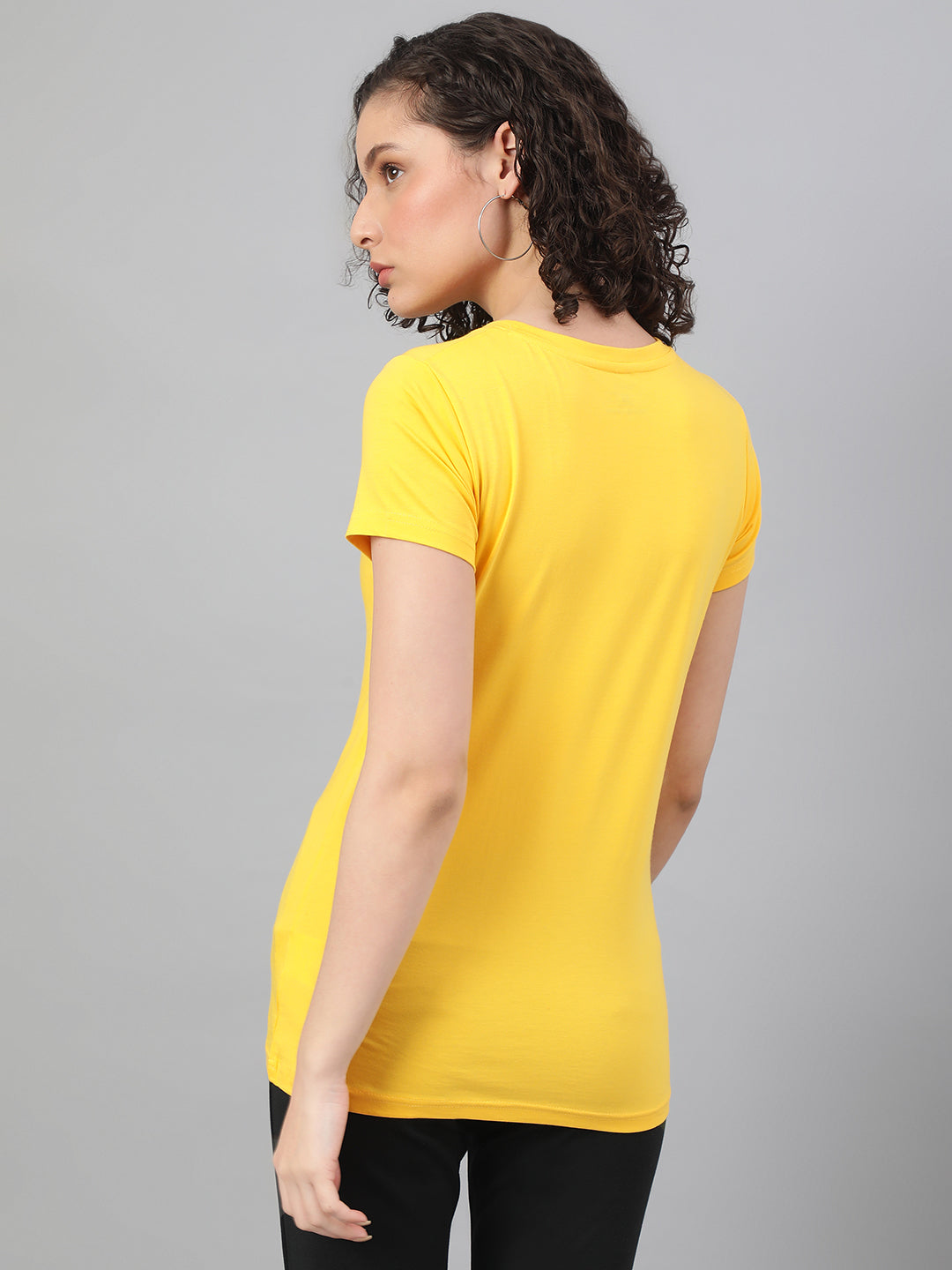 Supima Half Sleeves : Lemon