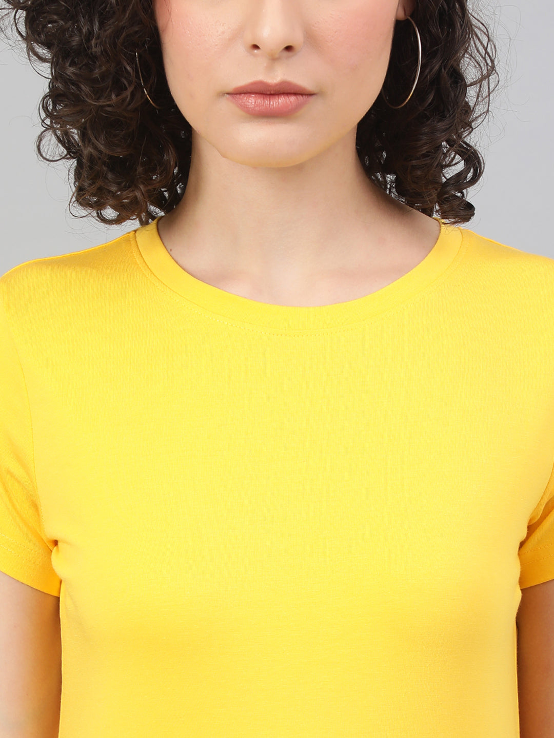 Supima Half Sleeves : Lemon