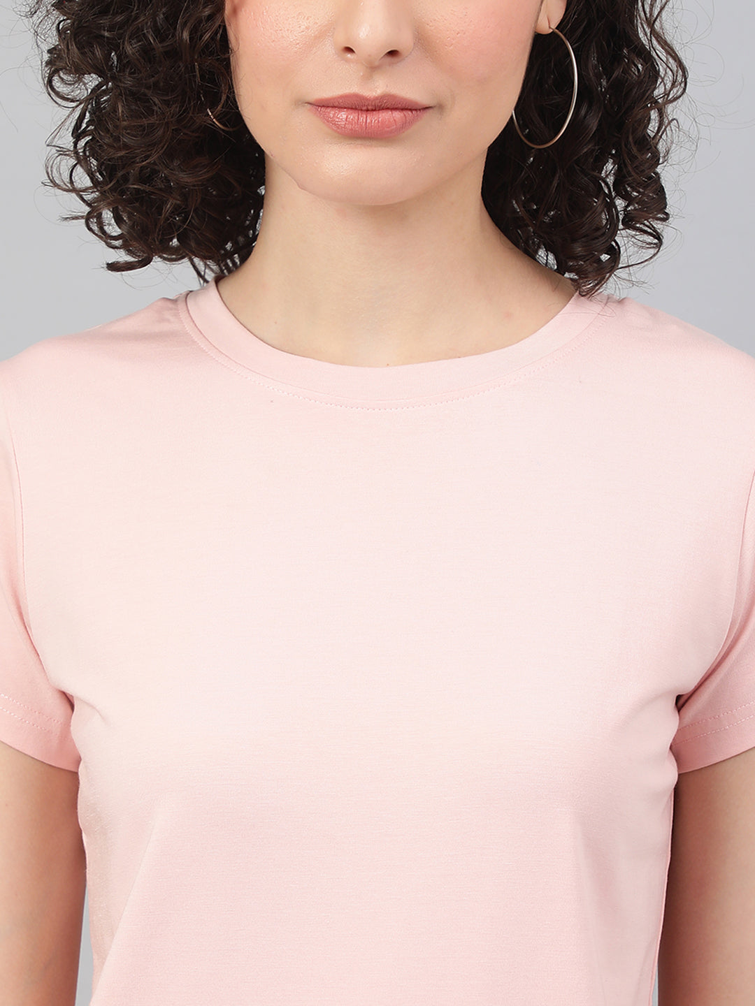 Supima Half Sleeves : Pink