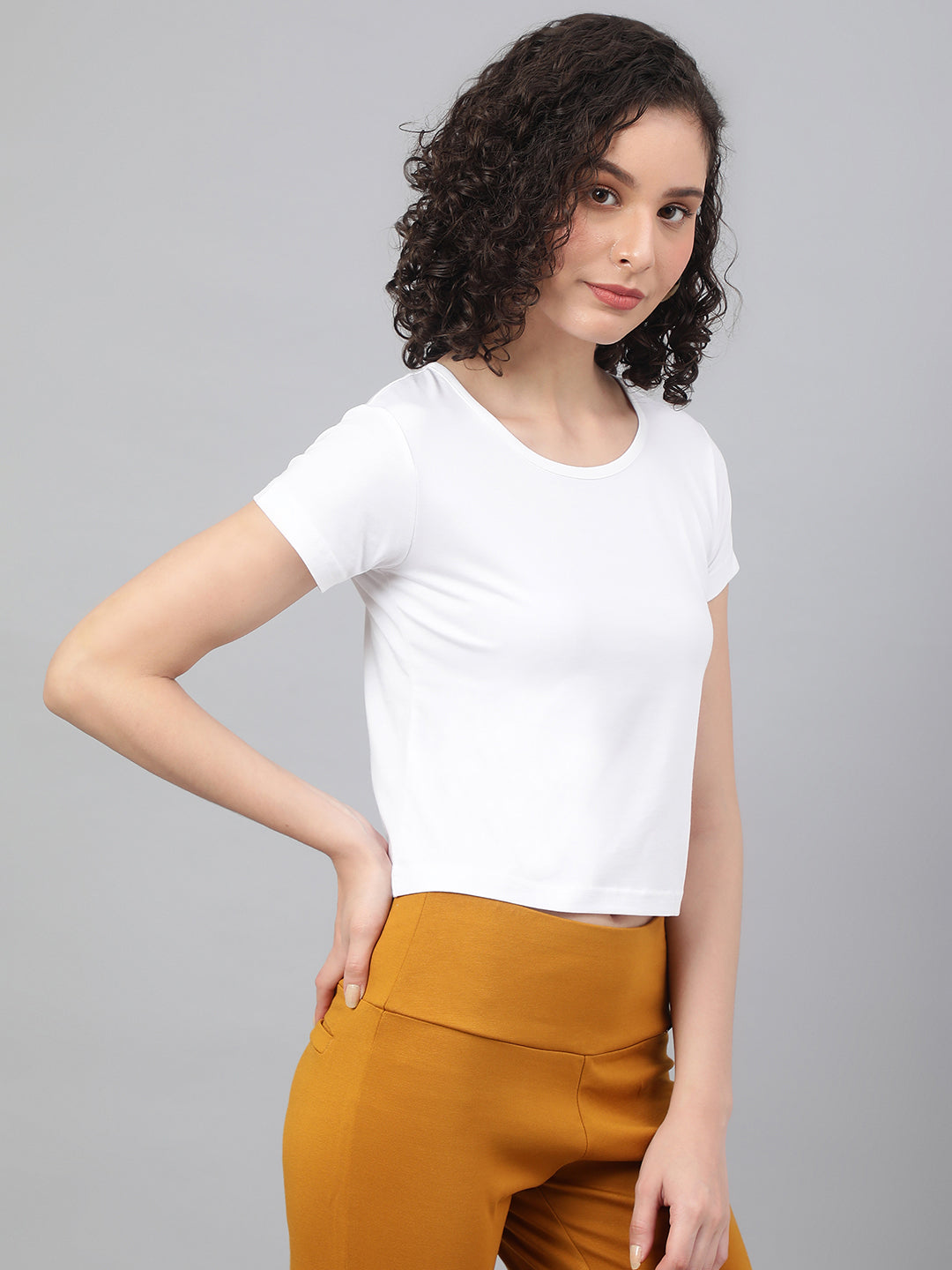 Supima Cotton White T-shirts for women - BeSimple