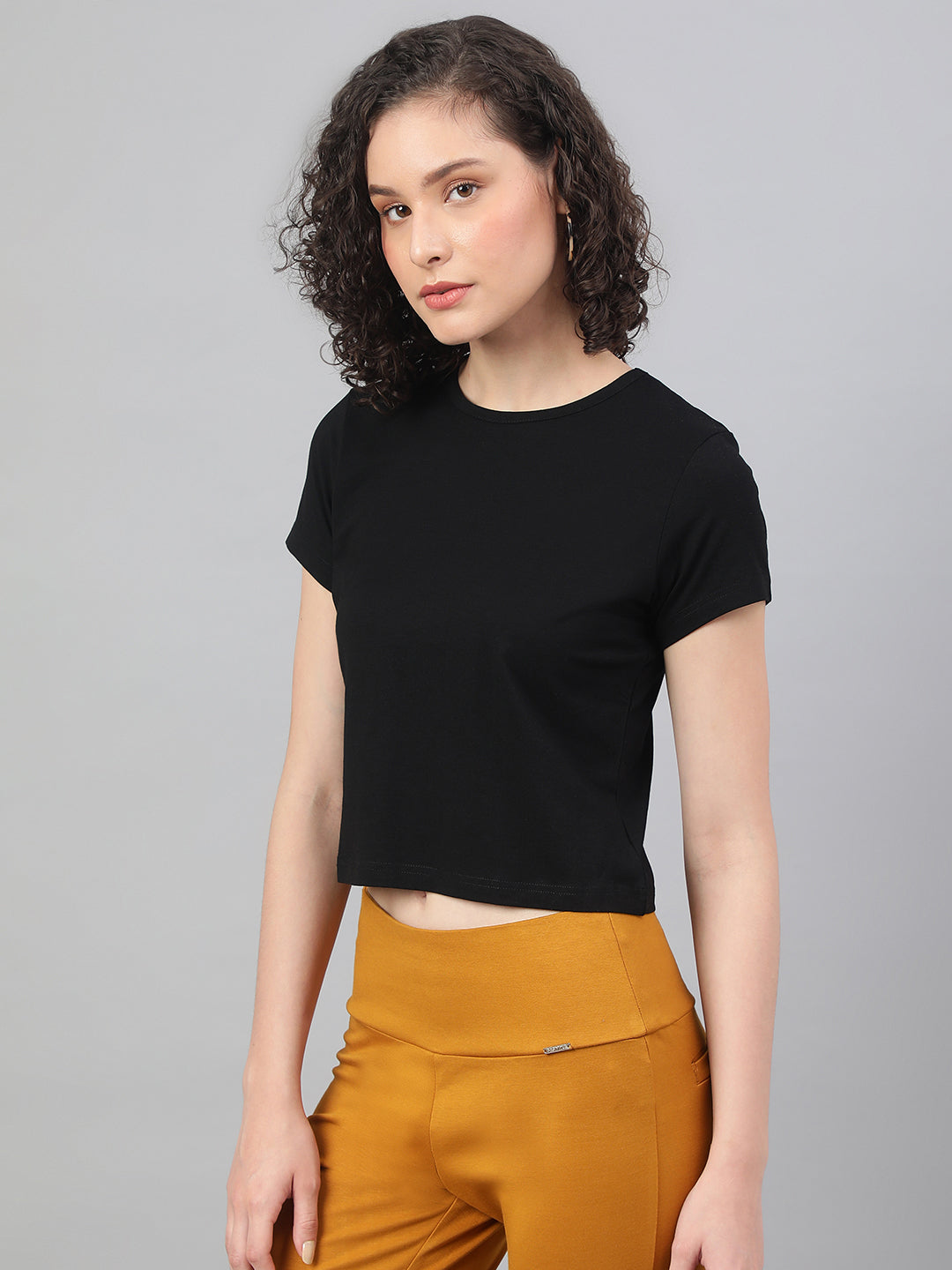 Supima Cotton Black T-shirts for women - BeSimple