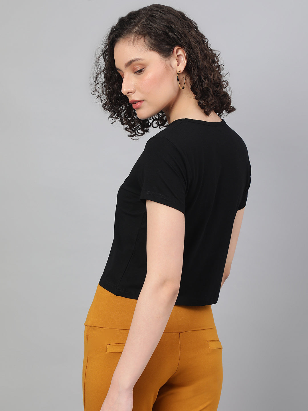 Supima Cotton Black T-shirts for women - BeSimple