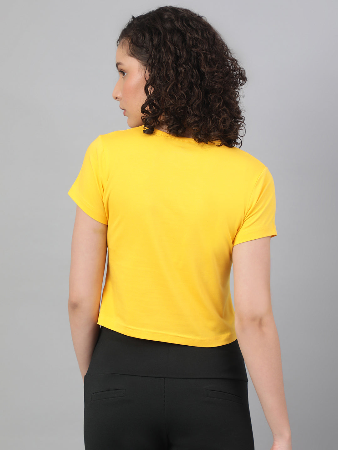 Supima Cotton Lemon Color T-shirts for women - BeSimple