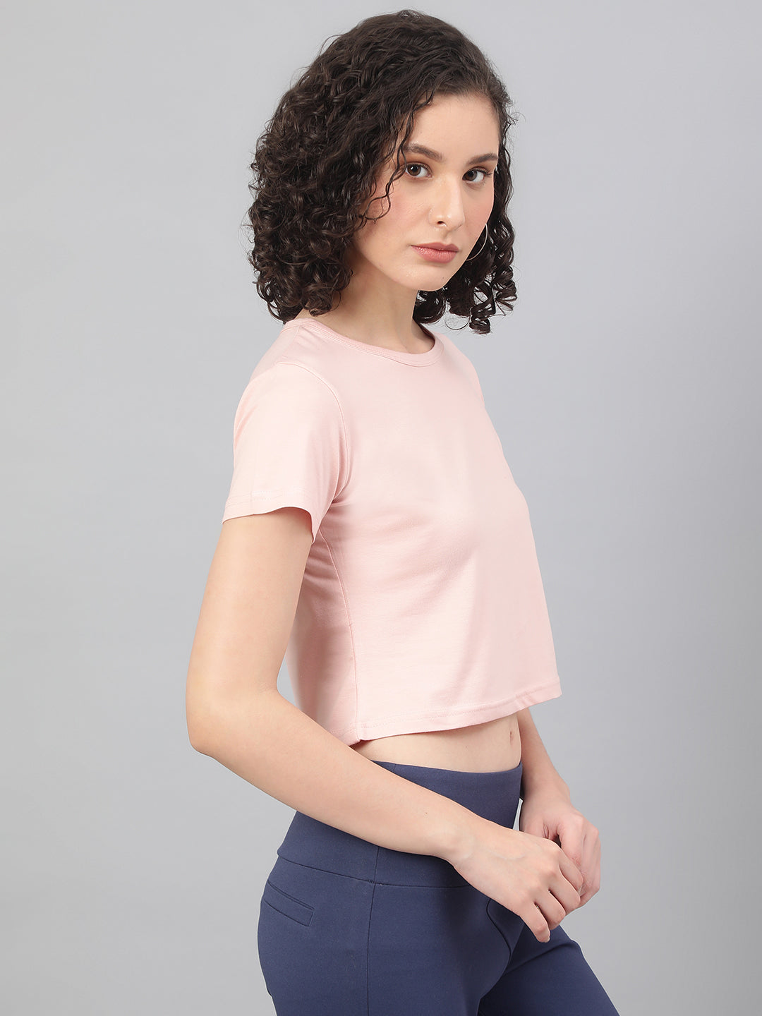 Supima Cotton Pink Color T-shirts for women - BeSimple