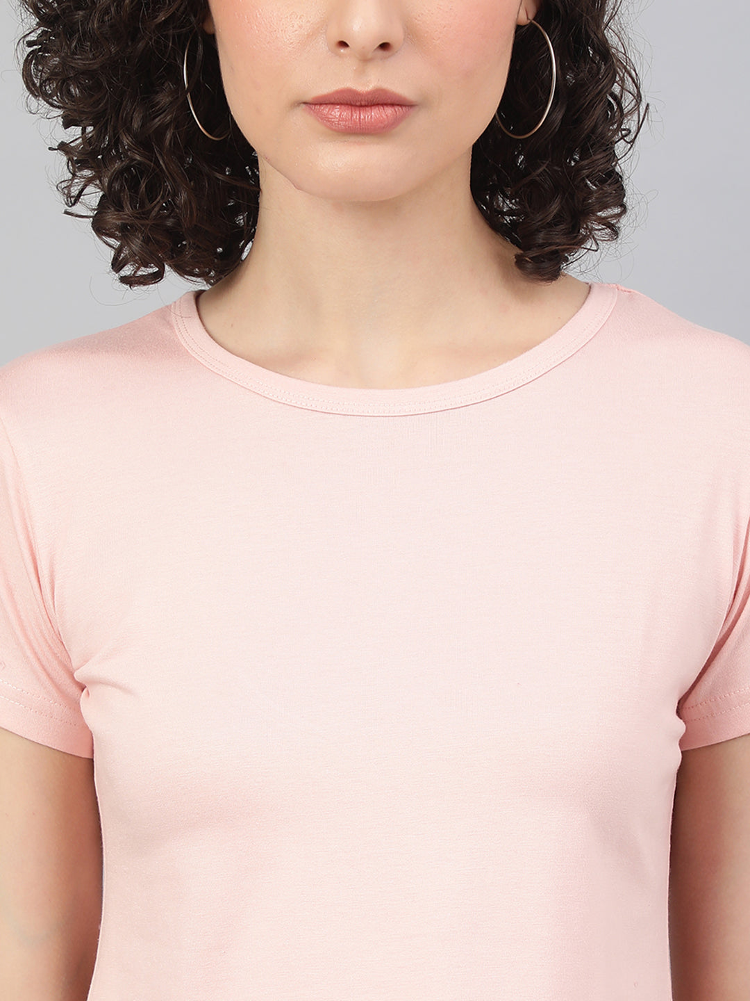 Supima Cotton Pink Color T-shirts for women - BeSimple