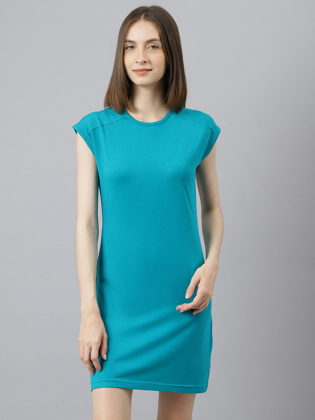 Supima Dress : Teal