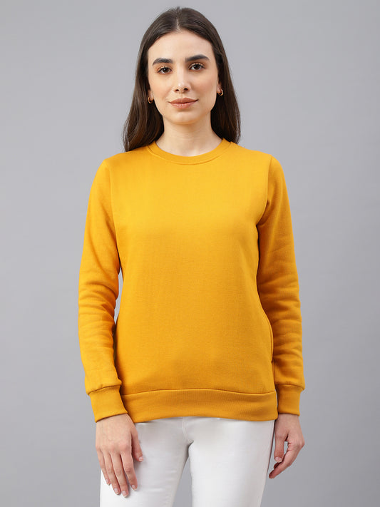 Solid Sweatshirt : Mustard