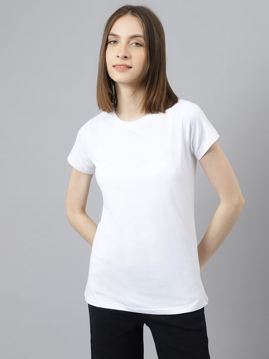 Supima Half Sleeves : White