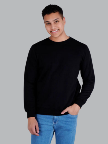 Men Solid Sweatshirts - Royal Collection