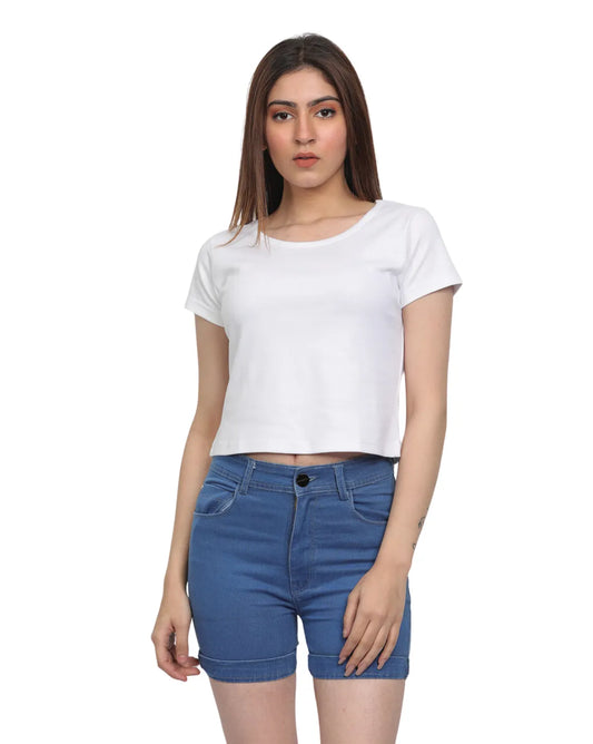Cotton Crop Women's T-Shirt : White