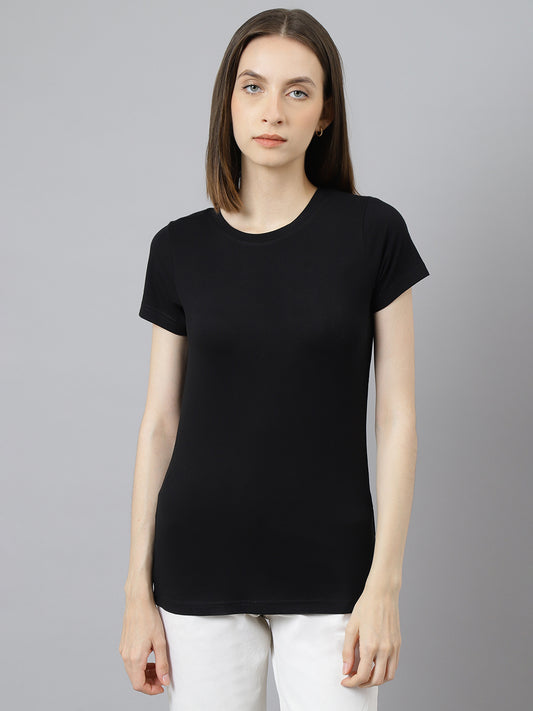 Supima Half Sleeves : Black