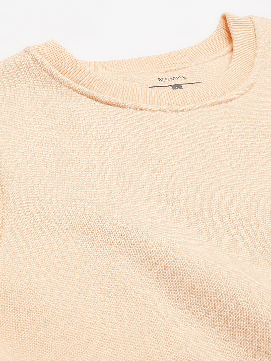 Solid Sweatshirt : Peach