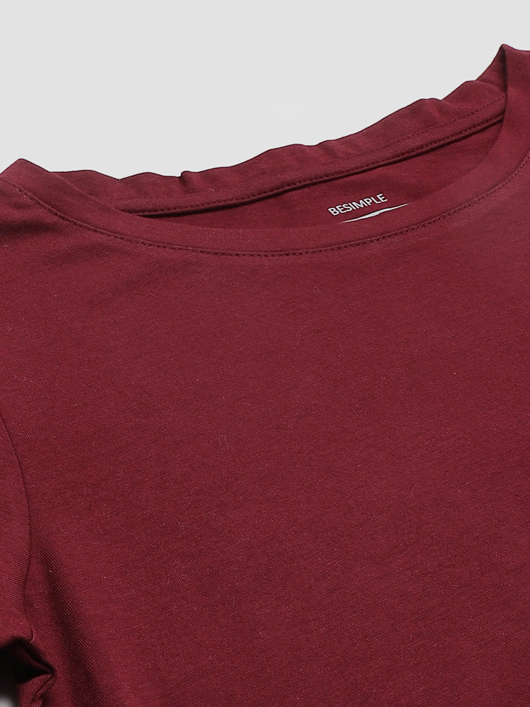 Supima Half Sleeves : Burgundy