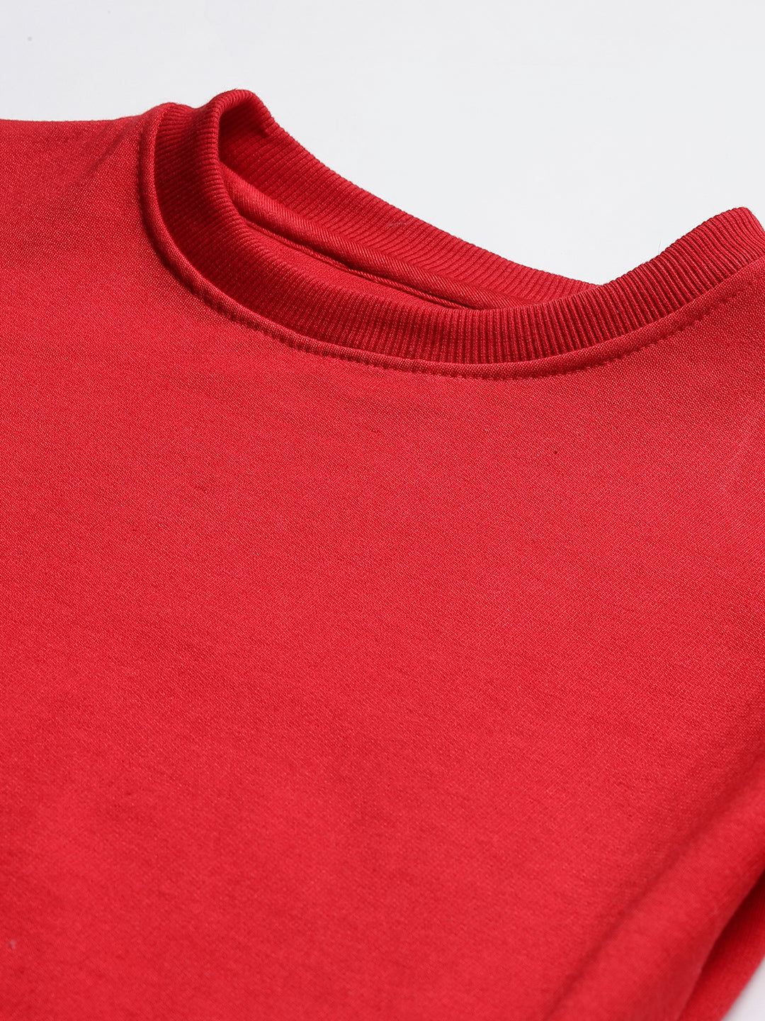 Solid Sweatshirt : Red